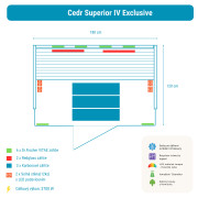 Infrasauna Cedr Superior 4 Exclusive