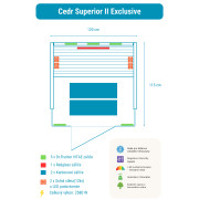 Infrasauna Cedr Superior 2 Exclusive