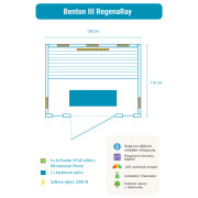Infrasauna Benton 3 RegenaRay