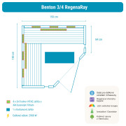 Infrasauna Benton 3/4 RegenaRay