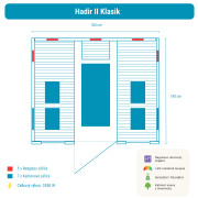 Infrasauna Belatrix Hadir 2L Klasik