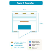 Infrasauna Tavira 3 RegenaRay