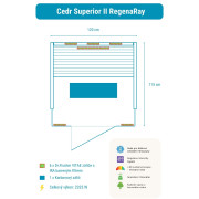 Infrasauna Belatrix Cedr Superior 2 RegenaRay