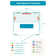 Infrasauna Cedr Superior 3 Exclusive