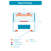 Infrasauna Belatrix Braga II Premium Black