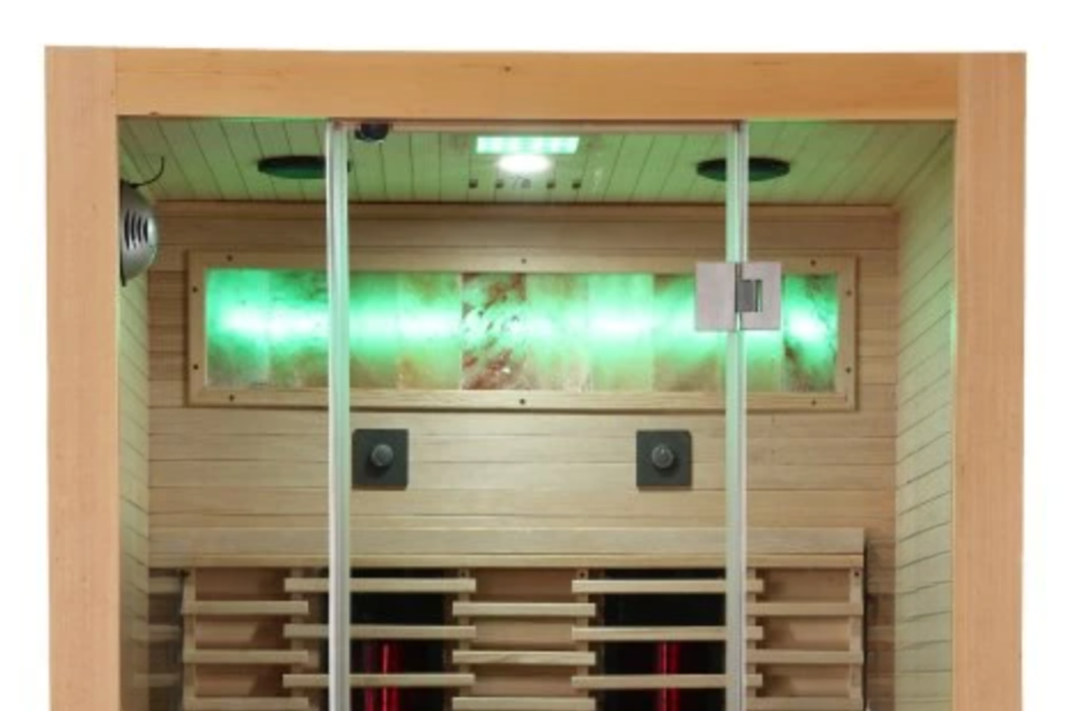 Zapustená soľná stena v konštrukcii sauny